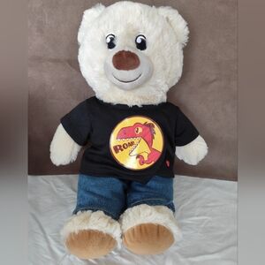 Build a bear 14" with Roar T-shirt and Jeans